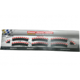 CONJUNTO CHICANE EXTERNA CURVA 3/30 GRAUS PARA AUTORAMA CARRERA DIGITAL 1/24 E 1/32 E EVOLUTION CAR20020563 20020563